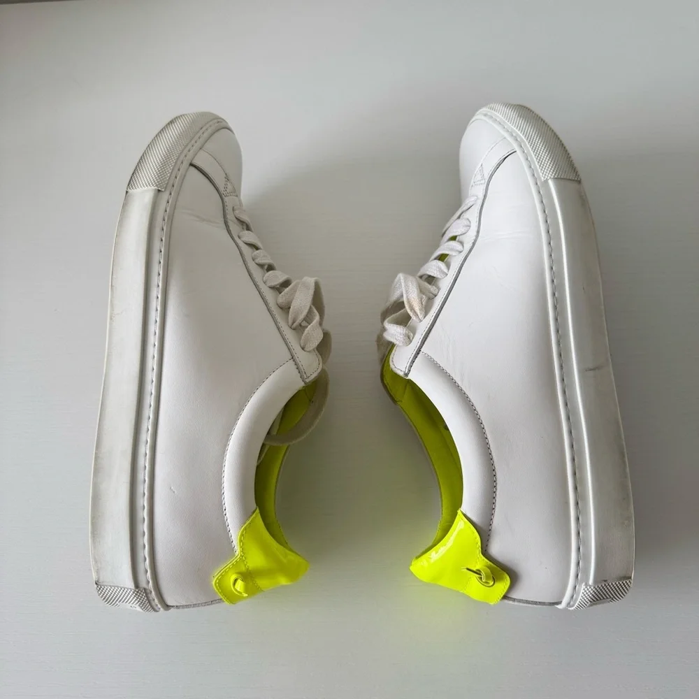 Givenchy White and Neon Green Sneakers, Size 39,5, Authentic - Picture 7 of 10